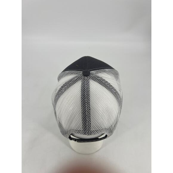 Magnolia Baseball Cap Black Snapback Mesh Trucker Unisex Hat One Size - Picture 2 of 5
